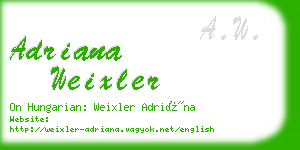 adriana weixler business card